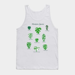 Monstera Species with Labels Tank Top